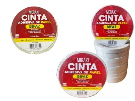 Cinta adhesiva bifaz MERAKI 